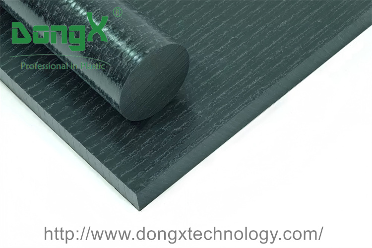 Black PEEK CA30 30% Carbon Filled sheet and rod